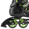 Łyżworolki NILS Extreme NA9022 czarno-zielone rozm. 40