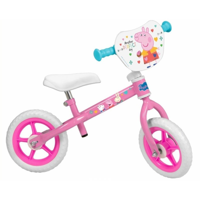 Rowerek biegowy 10" Świnka Peppa różowy 195 Rowerek biegowy 10" Świnka Peppa różowy 195