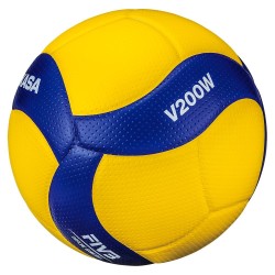 Piłka do siatkówki Mikasa V200W meczowa rozm. 5 (żółto-niebieska)