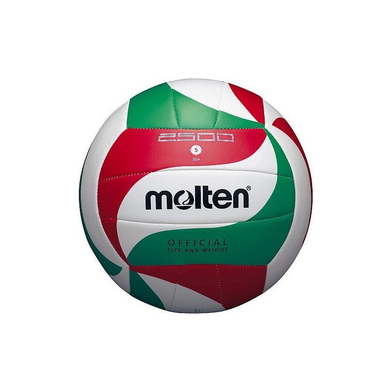 Piłka do siatkówki Molten V5M2500 biało-czerwono-zielona rozm. 5 Piłka do siatkówki Molten V5M2500 biało-czerwono-zielona rozm. 5