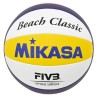 Piłka siatkowa plażowa Mikasa BV551C-WYBR Beach Classic biało-żółto-niebieska rozmiar 5