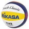 Piłka siatkowa plażowa Mikasa BV551C-WYBR Beach Classic biało-żółto-niebieska rozmiar 5