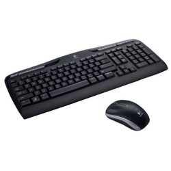 Zestaw bezprzewodowa klawiatura + mysz Logitech 920-003999 (membranowa USB 2.0 kolor czarny optyczna)