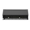 Digitus Panel krosowy (patch panel) desktop (biurkowy) 12x RJ45, LSA poziom, kat.6A, ekranowany, czarny, prowadnica kabli