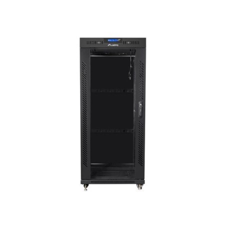 LANBERG SZAFA STOJĄCA RACK 19" 22U 800X800 DRZWI SZKLANE LCD CZARNA FF01-8822-12BL (FLAT PACK)