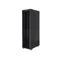 LANBERG SZAFAS TOJĄCA RACK 19" 47U 800X1200 DRZWI SZKLANE LCD CZARNA FF01-8247-12BL