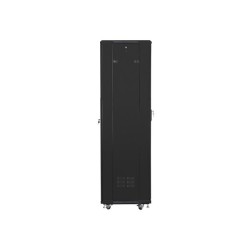 Szafa jednosekcyjna, zamykana na zamek Lanberg FF01-6642-12B (42U 19'' 2050mm / 600mm / 600 mm stojąca Pełne, Szklane 800 kg