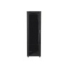 Szafa jednosekcyjna, zamykana na zamek Lanberg FF01-6642-12B (42U 19'' 2050mm / 600mm / 600 mm stojąca Pełne, Szklane 800 kg