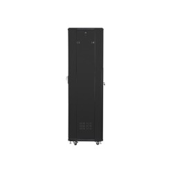 Szafa jednosekcyjna, zamykana na zamek Lanberg FF01-6642-12B (42U 19'' 2050mm / 600mm / 600 mm stojąca Pełne, Szklane 800 kg