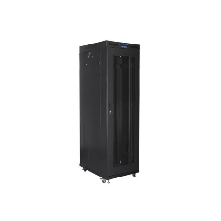 SZAFA INSTALACYJNA RACK STOJĄCA 19" 42U 800X800 CZARNA DRZWI PERFOROWANE LCD LANBERG (FLAT PACK)