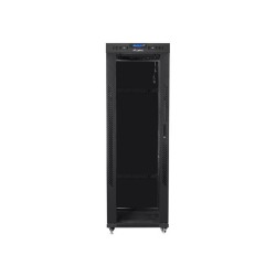 LANBERG SZAFA STOJĄCA RACK 19" 37U 600X800 DRZWI SZKLANE LCD CZARNA FF01-6837-12BL (FLAT PACK)