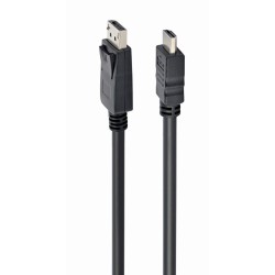 Kabel GEMBIRD CC-DP-HDMI-3M ( DisplayPort M - HDMI M - 3m kolor czarny)