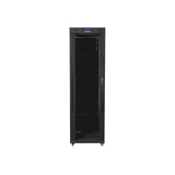LANBERG SZAFA STOJĄCA RACK 19" 42U 600X600 DRZWI SZKLANE LCD CZARNA FF01-6642-12BL (FLAT PACK)