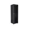 LANBERG SZAFA STOJĄCA RACK 19" 42U 600X600 DRZWI SZKLANE LCD CZARNA FF01-6642-12BL (FLAT PACK)