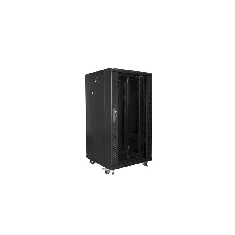 Szafa rack Lanberg FF01-6622-12B (22U 19'' 1160 mm / 600mm / 600 mm stojąca Szklane 800 kg kolor czarny) Szafa rack Lanberg FF01-6622-12B (22U 19'' 1160 mm / 600mm / 600 mm stojąca Szklane 800 kg kolor czarny)