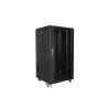 Szafa rack Lanberg FF01-6622-12B (22U 19'' 1160 mm / 600mm / 600 mm stojąca Szklane 800 kg kolor czarny)