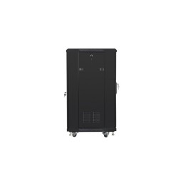 Szafa rack Lanberg FF01-6622-12B (22U 19'' 1160 mm / 600mm / 600 mm stojąca Szklane 800 kg kolor czarny)