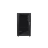 Szafa rack Lanberg FF01-6622-12B (22U 19'' 1160 mm / 600mm / 600 mm stojąca Szklane 800 kg kolor czarny)