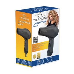 TITANUM SUSZARKA DO WŁOSÓW GAIA 750W BLACK TBH003K