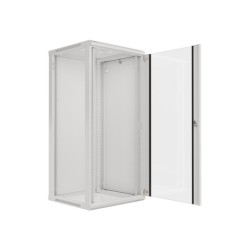 Szafa Rack Lanberg WF01-6627-10S (27U 1300mm / 600mm / 600 mm wisząca Szklane 19'' szary)