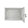 Szafa instalacyjna Lanberg rack wisząca 19" 4U+3U 540x200 niskoprofilowa szara (złożona)