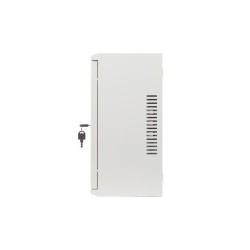 Szafa instalacyjna Lanberg rack wisząca 19" 4U+3U 540x200 niskoprofilowa szara (złożona)