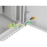 Szafa instalacyjna Lanberg rack wisząca 19" 4U+3U 540x200 niskoprofilowa szara (złożona)