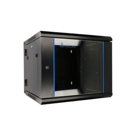 Extralink - szafka wisząca 19" 12U 600x600 AZH Czarna