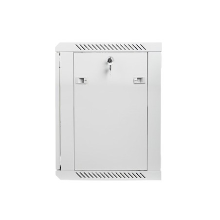 Szafa rack Lanberg WF01-6412-10S (12U 635mm / 600mm / 450 mm wisząca Szklane 19'' kolor szary)