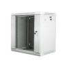 Szafa rack Lanberg WF01-6412-10S (12U 635mm / 600mm / 450 mm wisząca Szklane 19'' kolor szary)