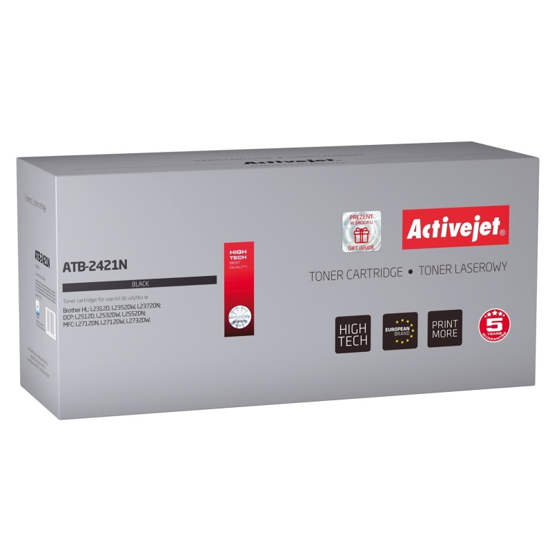 Activejet ATB-2421N Toner (zamiennik Brother TN-2421 Supreme 3000 stron czarny) Activejet ATB-2421N Toner (zamiennik Brother TN-2421 Supreme 3000 stron czarny)