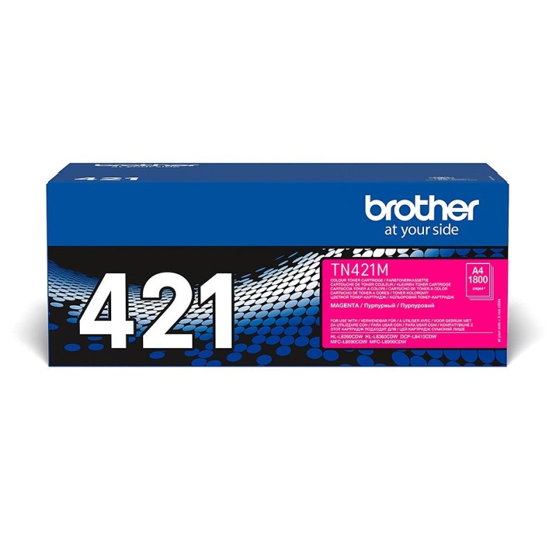 Brother TN-421M kaseta z tonerem 1 szt. Oryginalny Purpurowy Brother TN-421M kaseta z tonerem 1 szt. Oryginalny Purpurowy