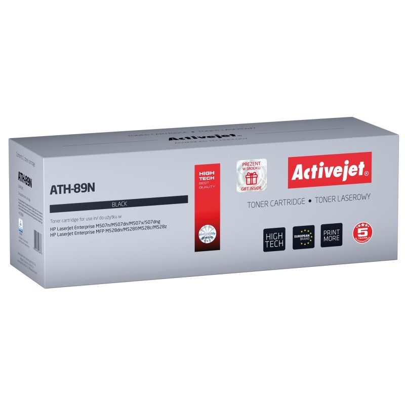 Activejet ATH-89N Toner (zamiennik HP CF289A HP 89A HP89A Supreme 5000 stron czarny) - z chipem