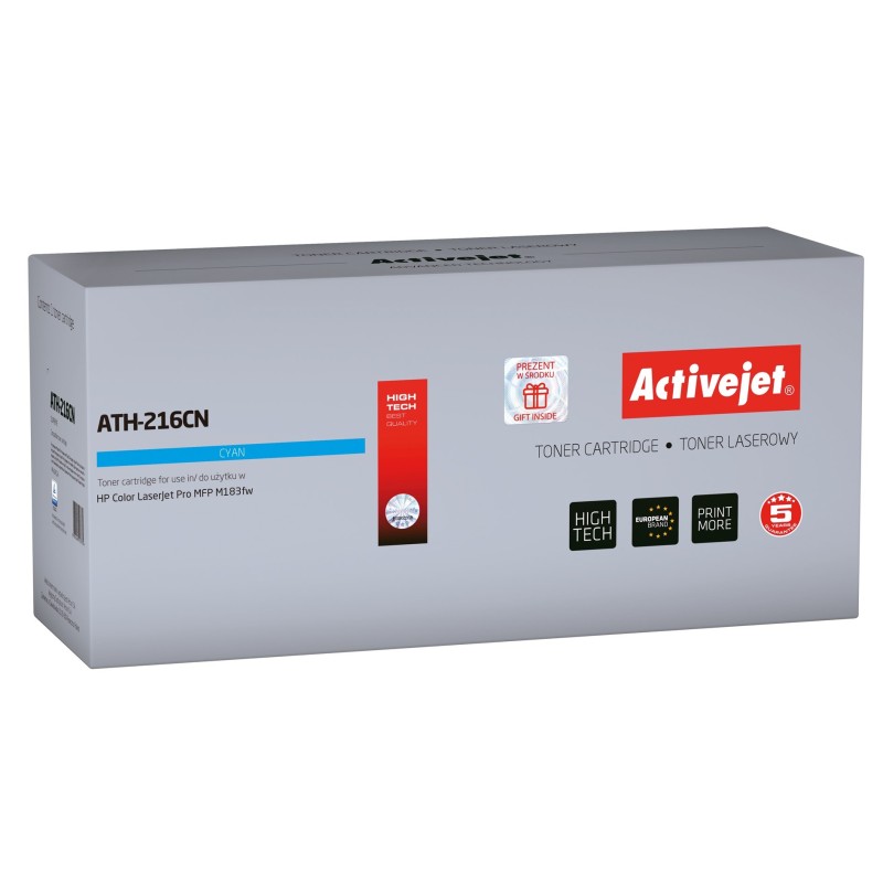 Activejet ATH-216CN Toner (zamiennik HP 216A W2411A Supreme 850 stron niebieski) z chipem Activejet ATH-216CN Toner (zamiennik HP 216A W2411A Supreme 850 stron niebieski) z chipem
