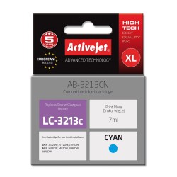 Activejet AB-3213CN Tusz (zamiennik Brother LC3213C Supreme 7 ml niebieski)