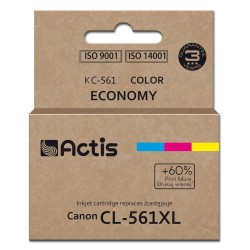 Actis KC-561 Tusz (zamiennik Canon CL-561XL Supreme 18 ml czerwony, niebieski, żółty). Drukuje więcej o 60% względem OEM.