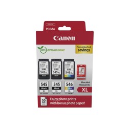 Canon 8286B015 nabój z tuszem 3 szt. Oryginalny Wysoka (XL) wydajność Czarny, Cyjan, Purpurowy, Żółty