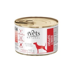 4VETS Natural Kidney Support Dog - mokra karma dla psa - 185 g