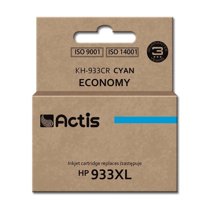 Actis KH-933CR Tusz (zamiennik HP 933XL CN054AE Standard 13 ml niebieski) Actis KH-933CR Tusz (zamiennik HP 933XL CN054AE Standard 13 ml niebieski)