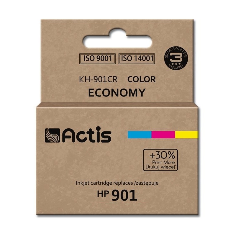 Actis KH-901CR Tusz (zamiennik HP 901 CC656AE Standard 18 ml kolor) Actis KH-901CR Tusz (zamiennik HP 901 CC656AE Standard 18 ml kolor)