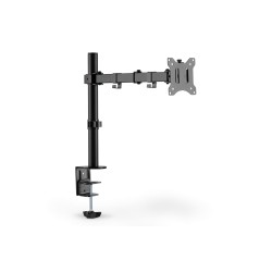 Uchwyt biurkowy pojedynczy (zacisk) 1xLCD max. 32"max. 8kg uchylno-obrotowy