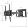 Techly ICA-PLB 148M uchwyt do telewizorów 139,7 cm (55") Czarny