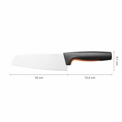 Fiskars 1057536 nóż kuchenny ze stali nierdzewnej, 1 sztuka, Nóż Santoku