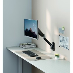 Techly ICA-LCD G112E uchwyt / stojak do monitorów 81,3 cm (32") Ściana Czarny