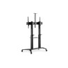 Stojak mobilny pojedynczy z półką i uchwytem na kamerę 1xLCD max. 120" max. 140kg