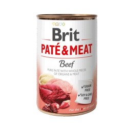 BRIT PATÉ & MEAT z wołowiną - mokra karma dla psa - puszka - 400 g