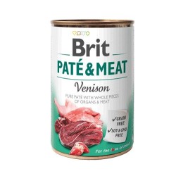 BRIT PATÉ & MEAT z dziczyzną - mokra karma dla psa - puszka - 400 g