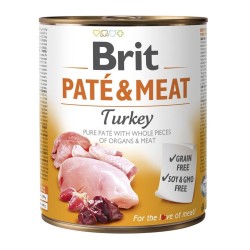 BRIT Paté & Meat z Indykiem - mokra karma dla psa - 800 g