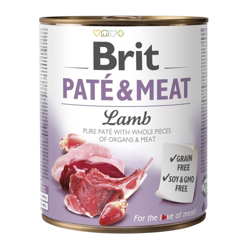 BRIT Paté & Meat z Jagnięciną - mokra karma dla psa - 800 g