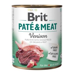 BRIT Paté & Meat z Dziczyzną - mokra karma dla psa - 800 g